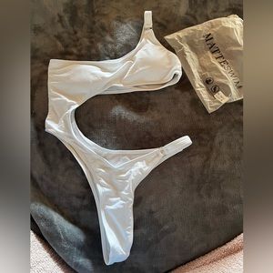 White One Piece Bathing Suit